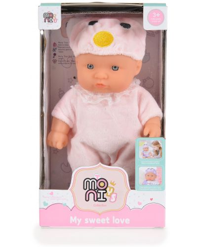 Кукла Moni Toys - С розов костюм на мишле, 20 cm - 2
