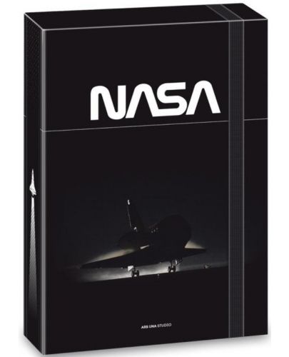 Кутия с ластик Ars Una NASA - Черна, А4 - 1