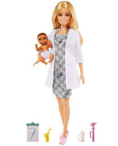 Кукла Barbie Careers - Барби педиатър, с аксесоари - 2