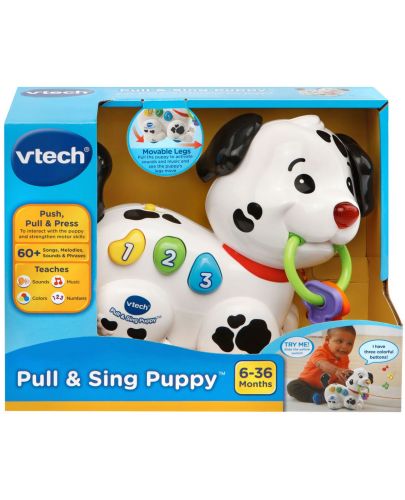 Бебешка играчка Vtech - Музикално кученце, за дърпане - 6