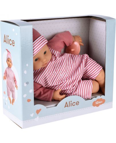 Кукла-бебе Micki Pippi - Алис, с биберон, 30 cm - 2