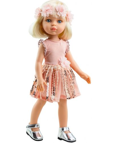 Кукла Paola Reina Amiga Funky - Клаудия, с рокля на пайети и лента, 32 cm - 1