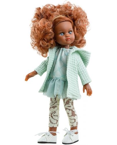 Кукла Paola Reina Amiga Funky - Нора, с рокля, горнище и дантелен клин, 32 cm - 1