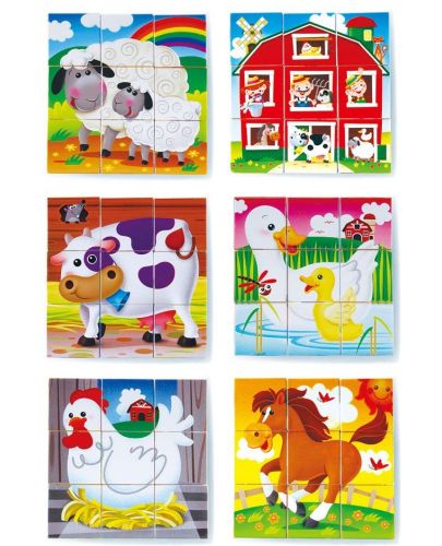 Кубчета с картинки PlayGo - Ферма - 2