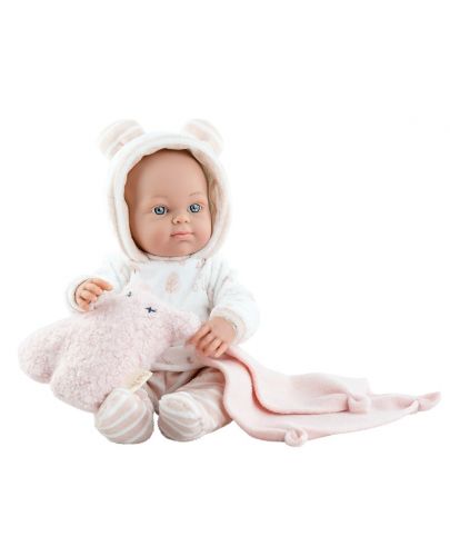 Кукла бебе Paola Reina Mini Pikolines - Момиче с дрешки, 32 cm - 1