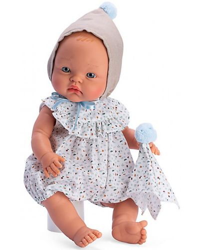 Кукла Asi - Бебе Алекс, с цветно боди и шапка с помпон, 36 cm - 1