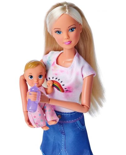 Кукла Simba Toys Steffi Love - Стефи с раница за бебе - 2