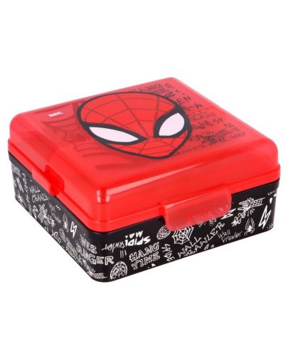 Кутия за храна Stor - Spiderman, три отделения - 1