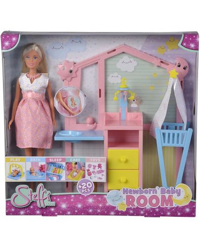 Кукла Simba Toys Steffi Love - Стефи в бебешка стая, 20 аксесоара - 1