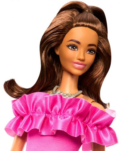 Кукла Barbie Fashionistas - С розова рокля - 3