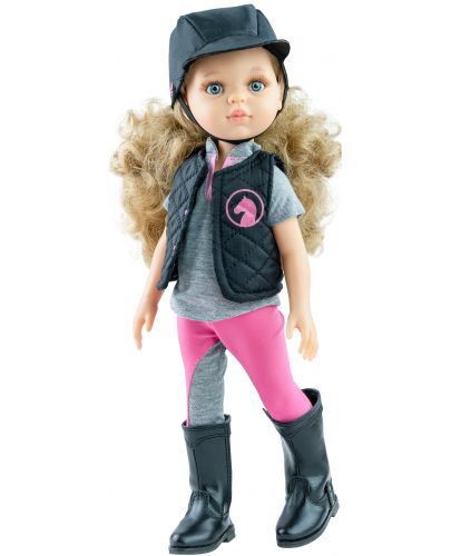 Кукла Paola Reina Amigas Hobbi - Карла със спортен екип за езда, 32 cm - 1