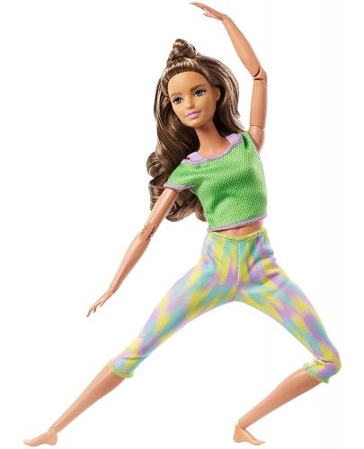 Кукла Mattel Barbie Made to Move, с кестенява коса - 1