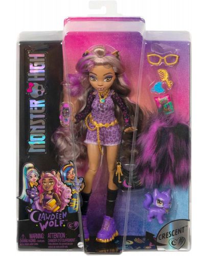 Кукла Monster High - Клодийн, с домашен любимец и аксесоари - 5