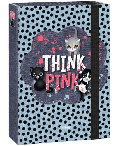 Кутия с ластик Ars Una Think-Pink - A4 - 1