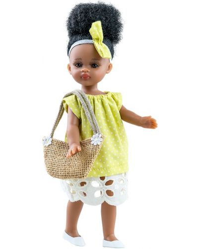 Кукла Paola Reina Mini Amigas - Ноа, със зелена рокля, 21 cm - 1