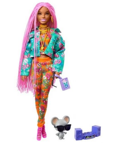 Кукла Mattel Barbie Extra - С розови плитки и аксесоари - 2