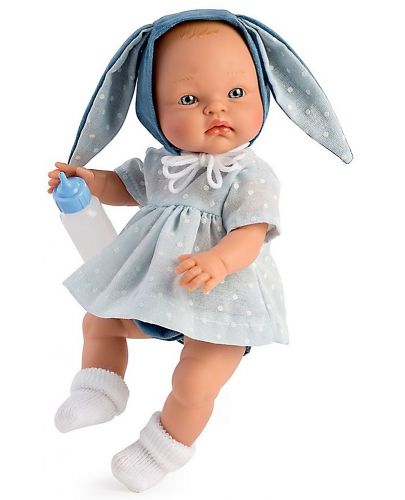 Кукла Asi - Бебе Алекс, с шапка на зайче, 36 cm - 1