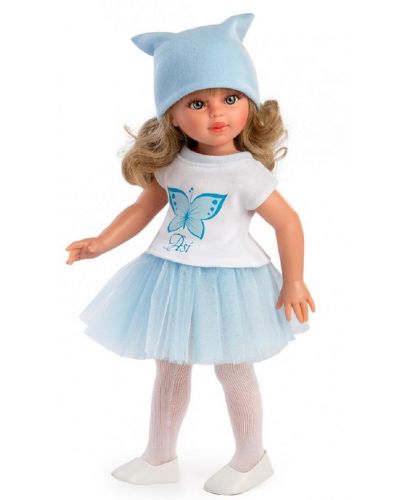 Кукла Asi - Сабрина с бяла тениска и синя пола, 40 cm - 1