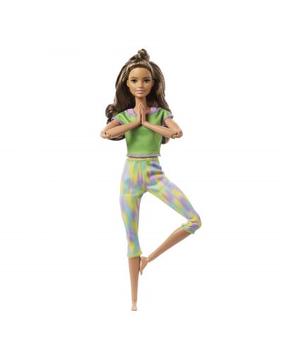 Кукла Mattel Barbie Made to Move, с кестенява коса - 2