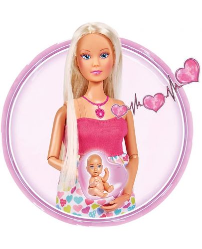 Кукла Simba Toys Steffi Love - New Born Baby, със звуци - 8