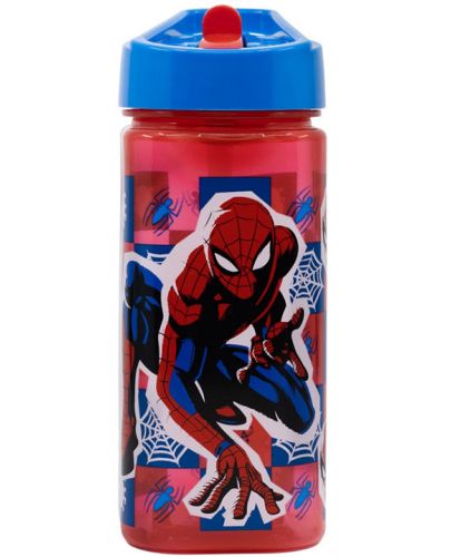 Квадратна бутилка Stor - Spider-Man, 510 ml - 3