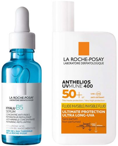 La Roche Posay Hyalu B5 & Anthelios Комплект - Хидратиращ серум и Флуид, SPF50+, 30 + 50 ml - 1
