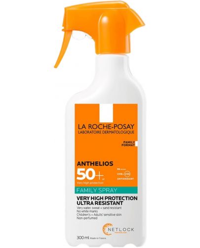 La Roche-Posay Anthelios Слънцезащитен спрей Family, SPF 50+, 300 ml - 1