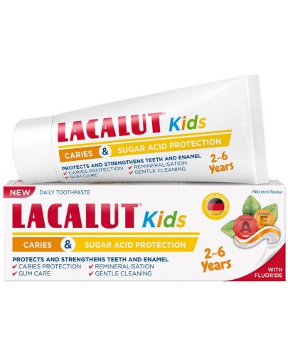 Lacalut Kids Детска паста за зъби, 2-6 години, 55 ml - 1