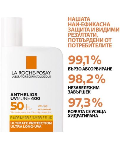 La Roche-Posay Anthelios Флуид за лице UVMune 400, SPF 50+, 50 ml - 2