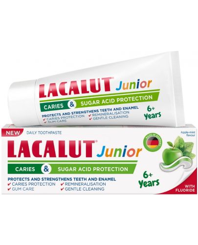 Lacalut Junior Детска паста за зъби, над 6 години, 55 ml - 1