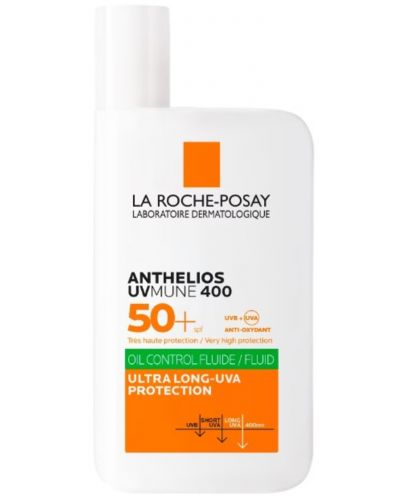 La Roche-Posay Anthelios Флуид за лице UVMune 400 Oil Control, SPF50+, 50 ml - 1