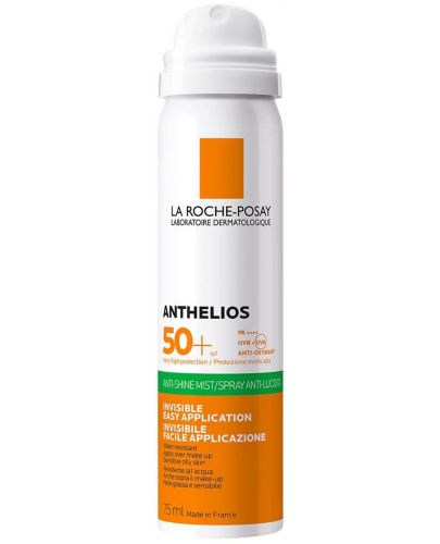 La Roche-Posay Anthelios Слънцезащитен спрей Anti-Shine, SPF 50, 75 ml - 1