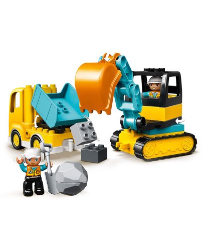 Конструктор Lego Duplo Town - Камион и екскаватор (10931) - 4