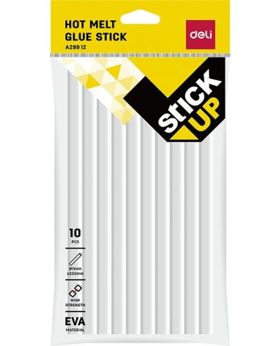 Лепилни пръчки Deli Stick Up - EA29912, Ø 11 mm х 20 cm, 10 броя - 1