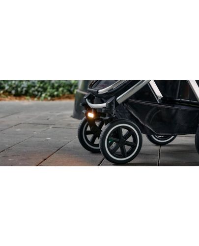 LED фар за детска количка ABC Design - С USB, черен - 6