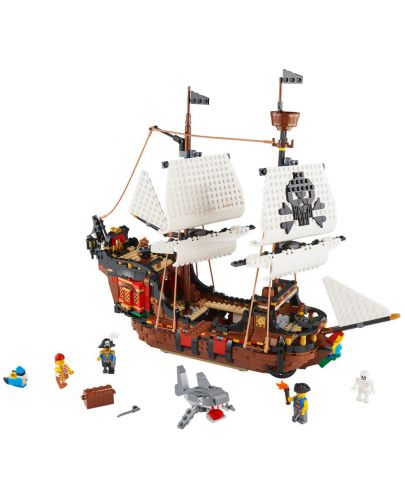 Конструктор 3 в 1 Lego Creator - Пиратски кораб (31109) - 3