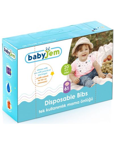 Лигавници за еднократна употреба BabyJem - 20 броя - 4