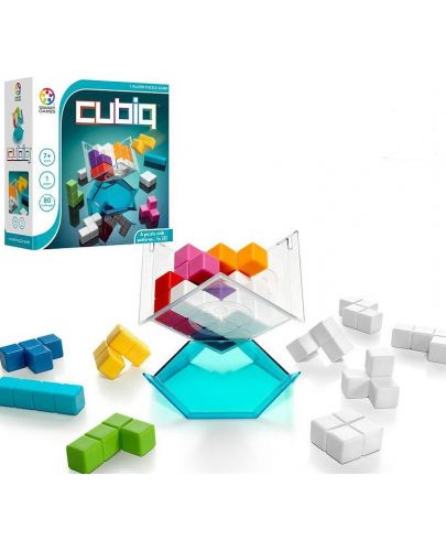 Логическа игра Smart Games - Cubic, 3D пъзел с 80 предизвикателства - 2