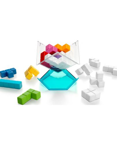 Логическа игра Smart Games - Cubic, 3D пъзел с 80 предизвикателства - 3