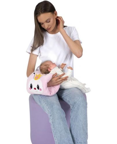 Луксозна възглавница за кърмене с бродерия Sevi Baby - Розова - 2