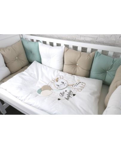 Луксозен спален комплект Bambino Casa - Pillows beige, 12 части - 3
