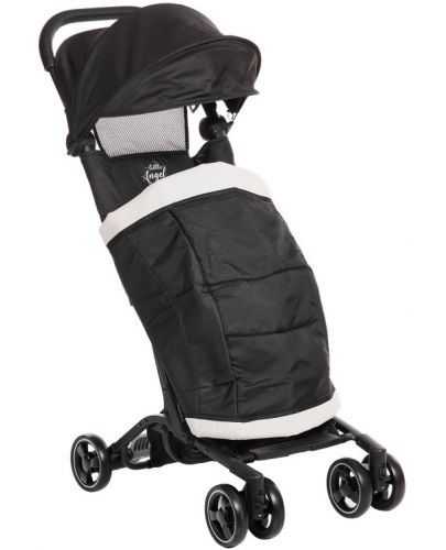 Лятна бебешка количка Zizito - Luka, с покривало за крачета, черна - 1
