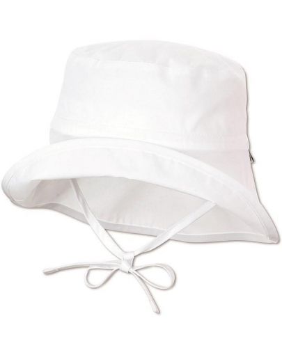 Лятна шапка с UV 50+ защита Sterntaler - Бяла, 49 сm, 12-18 месеца - 1
