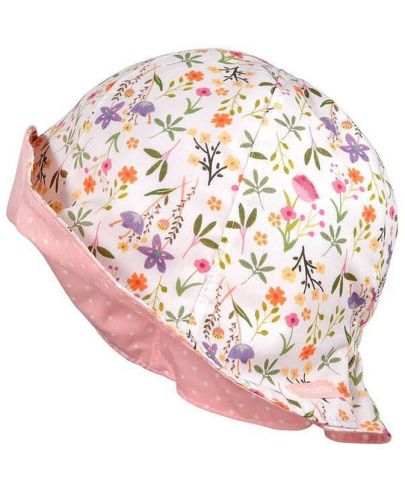 Лятна шапка с периферия Maximo - Цветя, UPF30, размер 51 - 1