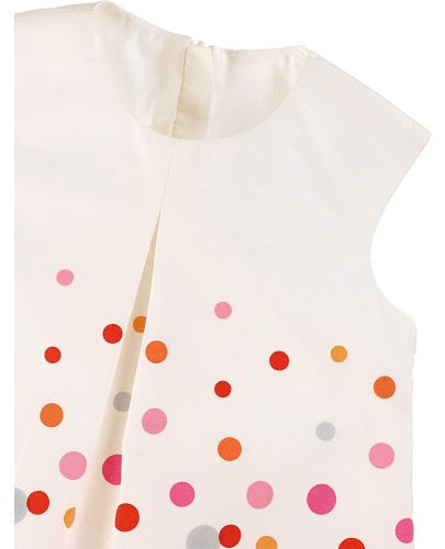 Лятна бебешка памучна рокля Sterntaler - На точки, 68 cm, 5-6 месеца - 3