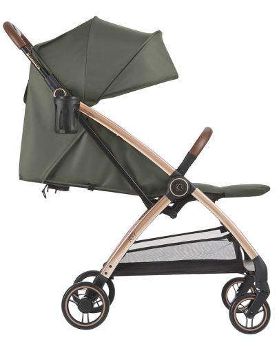 Лятна бебешка количка с автоматично сгъване KikkaBoo - Joy, Army Green - 4
