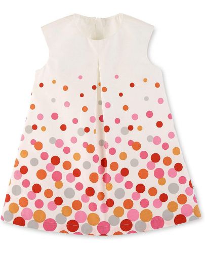 Лятна бебешка памучна рокля Sterntaler - На точки, 68 cm, 5-6 месеца - 1
