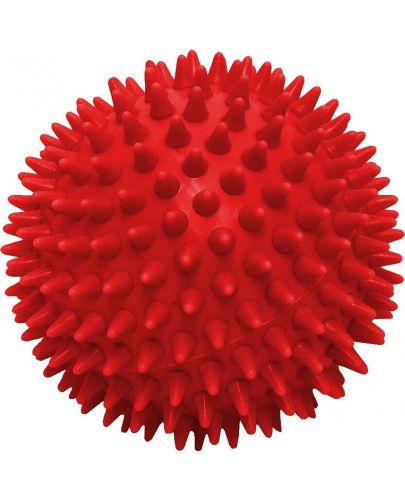Масажна топка Maxima - 70 mm, плътна с бодлички, червена - 1