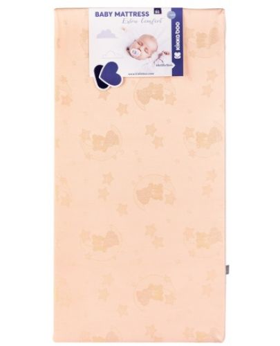 Mattress Kikka Boo - Extra Comfort, 60 x 120 x 12 cm, Bear Pink - 1