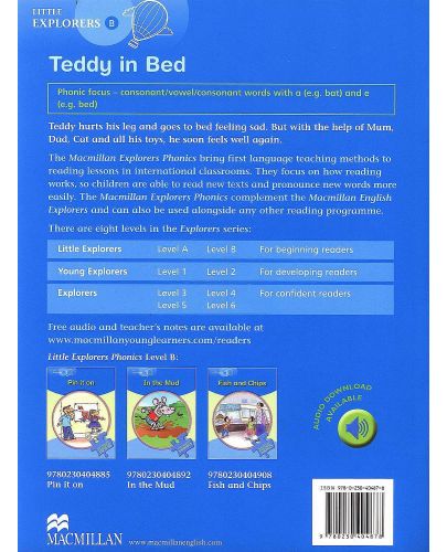 Macmillan Explorers Phonics: Teddy in Bed (ниво Little Explorer's B) - 2